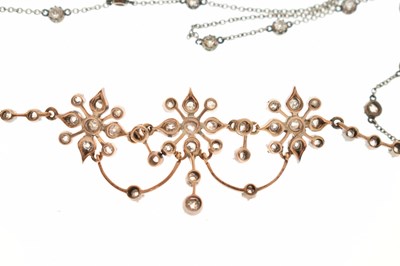 Lot 47 - Late 19th / early 20th century diamond necklace