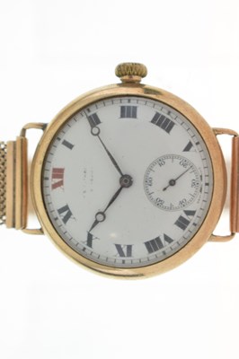 Lot 174 - Longines - Gentleman's 1930s 9ct gold wristwatch
