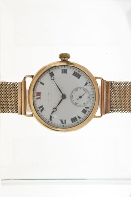 Lot 174 - Longines - Gentleman's 1930s 9ct gold wristwatch