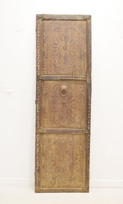 Lot 66 - Moroccan painted wooden door