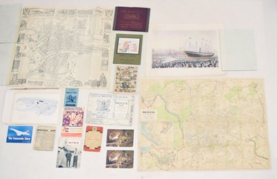 Lot 76 - Quantity of Bristol and other local interest paper ephemera