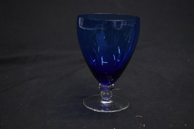 Lot 80 - Set of six Mid-Century coloured drinking glasses