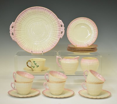 Lot 438 - Collection Belleek teawares, etc