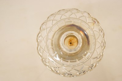 Lot 317 - Brass paraffin oil lamp