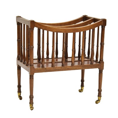 Lot 547 - Old reproduction mahogany two-division Canterbury