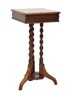 Lot 545 - Mahogany shaving stand