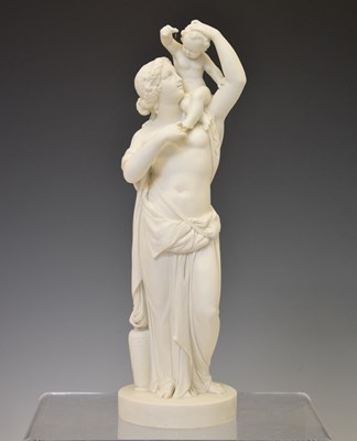 Lot 414 - Parian sculpture 'Venus & Cupid'