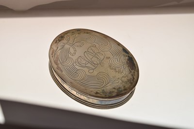 Lot 98 - James II silver tobacco box