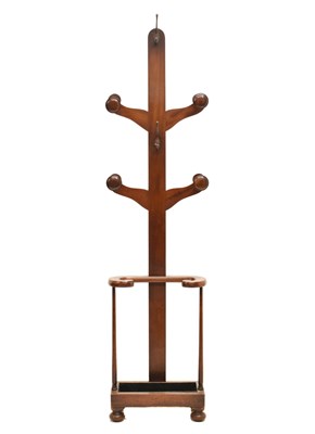 Lot 667 - Victorian mahogany hallstand