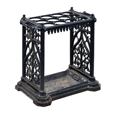 Lot 512 - Late Victorian cast iron umbrella or stick stand