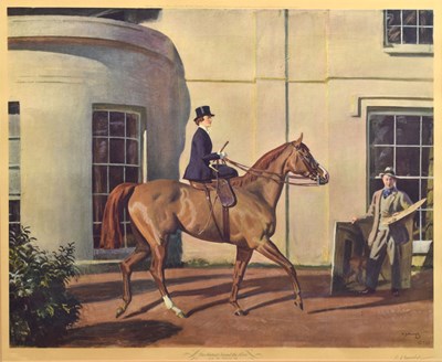 Lot 330 - Sir Alfred Munnings KCVO, PRA (1878-1959) - Lithograph - 'Our Mutual friend the Horse'