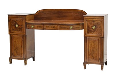 Lot 730 - Regency inlaid mahogany sideboard