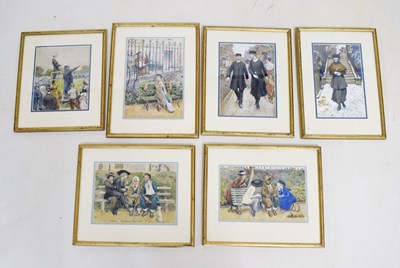 Lot 576 - Early 20th century English School watercolour study - 'Peace Day 1919'