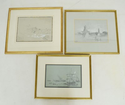 Lot 580 - 'Haarlem', and 'Laufenburg' pencil studies