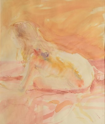 Lot 589 - Neil Murison (1930-2018) - Watercolour - Female nude