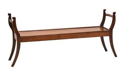 Lot 678 - Mahogany window bench