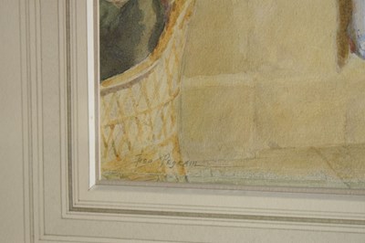 Lot 364 - Frederick Pegram (1870-1937) - Watercolour - 'Pierrot & Pierrette'
