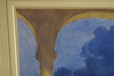 Lot 364 - Frederick Pegram (1870-1937) - Watercolour - 'Pierrot & Pierrette'