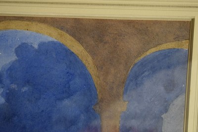 Lot 364 - Frederick Pegram (1870-1937) - Watercolour - 'Pierrot & Pierrette'