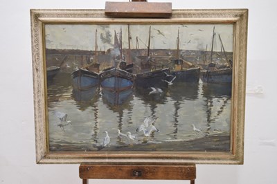 Lot 398 - Charles Walter Simpson (1885-1971) - Gouache - ‘Mousehole Harbour’