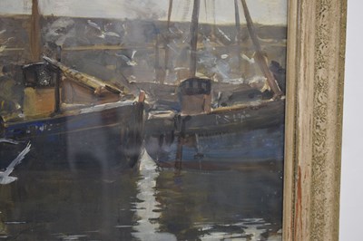 Lot 398 - Charles Walter Simpson (1885-1971) - Gouache - ‘Mousehole Harbour’