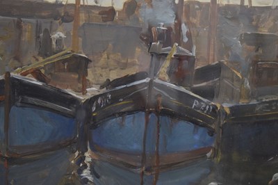 Lot 398 - Charles Walter Simpson (1885-1971) - Gouache - ‘Mousehole Harbour’