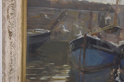 Lot 398 - Charles Walter Simpson (1885-1971) - Gouache - ‘Mousehole Harbour’