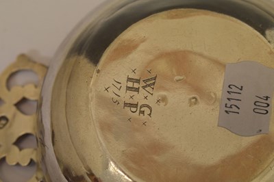Lot 103 - George I Britannia standard silver bleeding bowl or porringer, sponsor's mark of John Fawdery