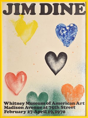 Lot 441 - Jim Dine (American, born 1935) – Lithograph - 'Six Hearts'