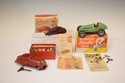 Lot 422 - Schuco - Two tinplate clockwork motor vehicles