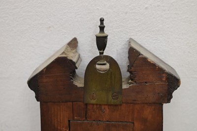 Lot 409 - Early 19th century inlaid mahogany wheel barometer, C.Volonte, Crown Inn, Devizes