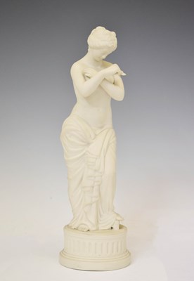 Lot 481 - Late 19th or early 20th century Parian figure of Venus