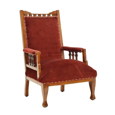 Lot 699 - Late Victorian / Edwardian easy chair