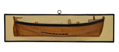 Lot 227 - Shipbuilder's half block model boat