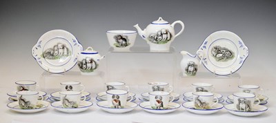 Lot 482 - Late 19th or early 20th century nursery bone china part teaset