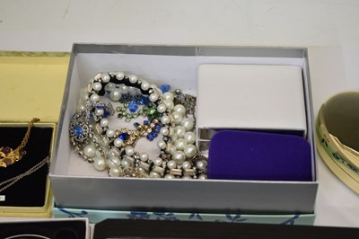 Lot 100 - Assorted costume jewellery to include Trifari, Michaela Frey, Ciro and Swarovski