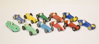 Lot 419 - Dinky Toys - Group of eleven diecast model racing cars