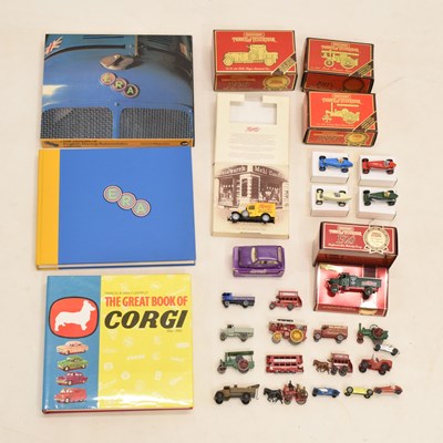 Lot 428 - Mixed collection of diecast model vehicles and ERA book