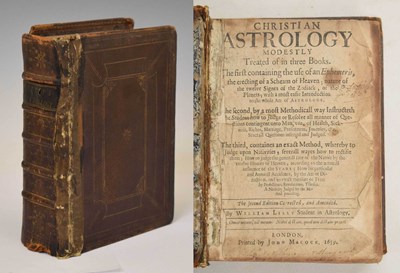 Lot 367 - William Lilley - 'Christian Astrology' - Second edition 1659