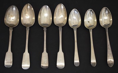 Lot 191 - Seven Irish tablespoons