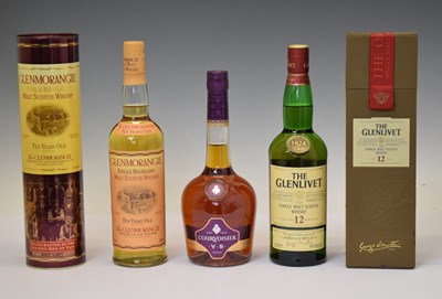 Lot 385 - The Glenlivet 12 Years single malt Scotch whisky, etc