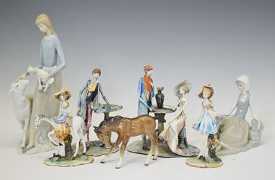 Lot 508 - Quantity of porcelain figures, etc