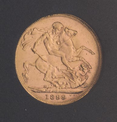 Lot 216 - Victoria gold sovereign, 1899