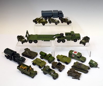 Lot 249 - Dinky Toys - Group of military themed diecast model vehicles