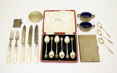 Lot 175 - Quantity of mixed small silver, etc