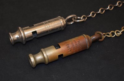 Lot 387 - A. De Courcy & Co. World War One period whistle