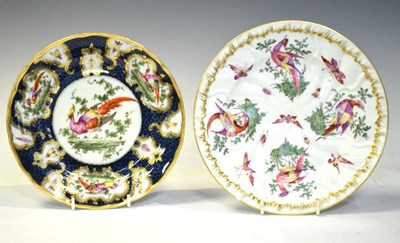 Lot 315 - Samson plate imitating Chelsea, plus Worcester-style plate