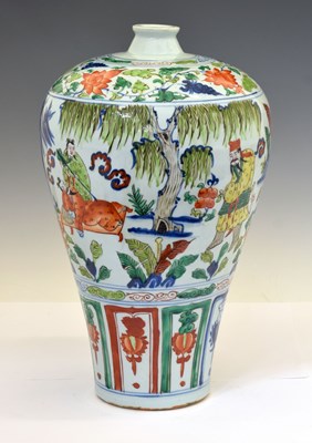 Lot 280 - Large Chinese porcelain meiping vase