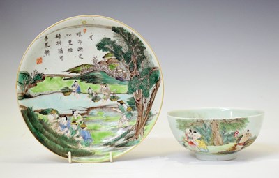 Lot 551 - Chinese bowl and dish