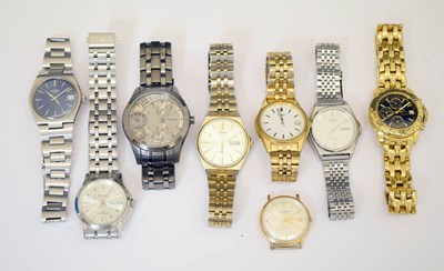 Lot 151 - Winegartens - Gentleman's vintage gold plated watch and others